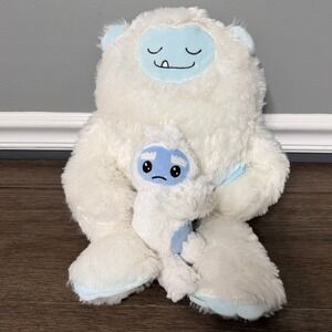 Max Studio White Yeti with Top Trenz Yeti Arm Hugger Plush Set